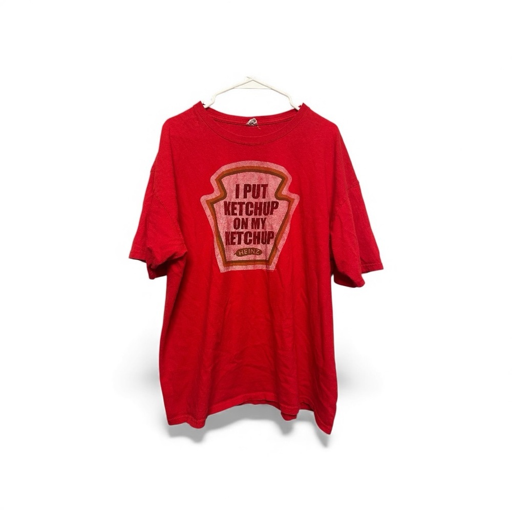 Y2K Era Anvil Heinz Ketchup Red T-Shirt 2XL